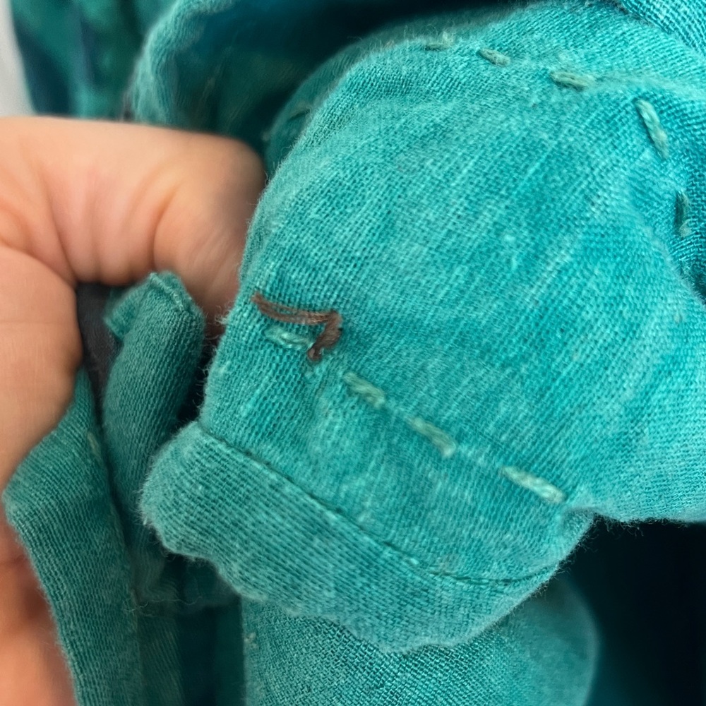 The Territory Ahead Vintage, Quilted, Appliqué Jacket with wood buttons - Sz XL - Picture 11 of 12